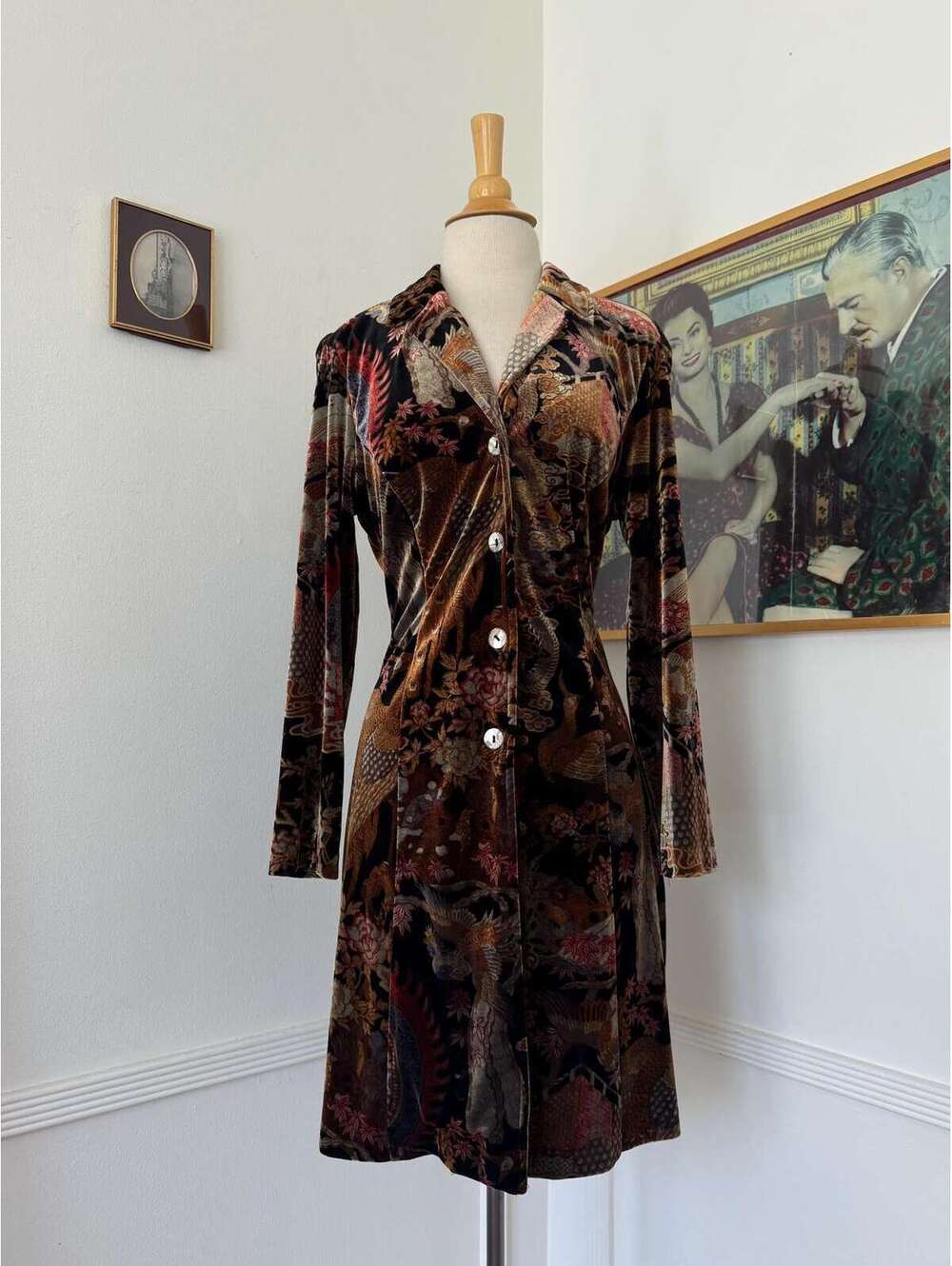 Vintage 80s Velvet Coat